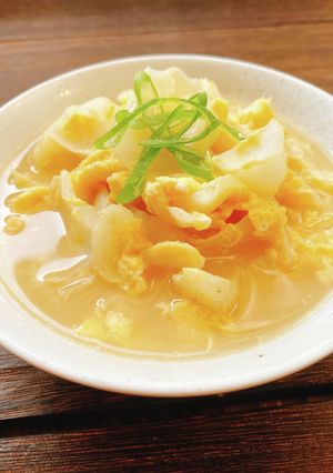 白だしで！優しい味わい♡ゆり根の卵とじ-レシピのメイン写真