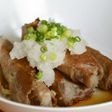 里芋の肉巻きポン酢かけ