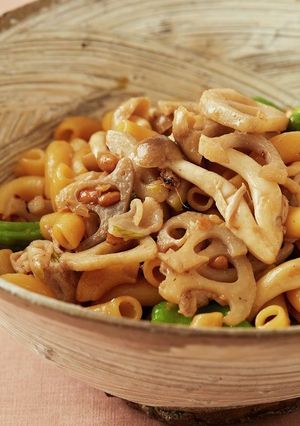 れんこんと納豆の和風パスタ-レシピのメイン写真