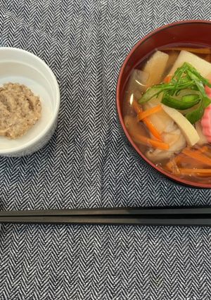 岩手　お雑煮　ひきなとくるみもち-レシピのメイン写真