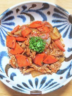 豚こま肉と大根に人参の中華風味噌炒め-レシピのメイン写真