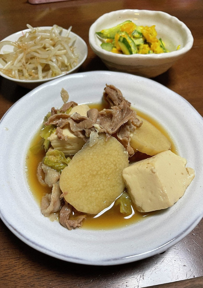 長芋と牛肉のすき焼き風煮込み-レシピのメイン写真