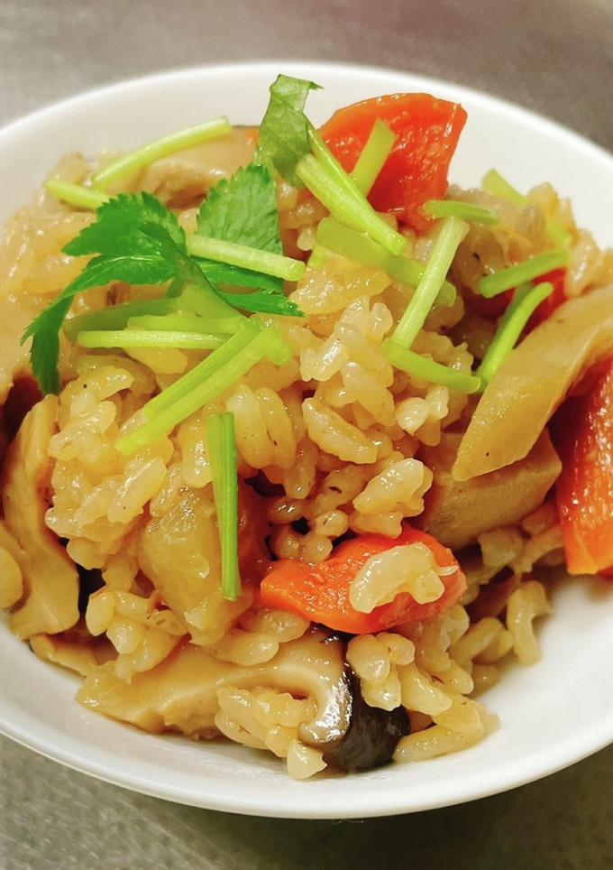 簡単！残ったお節(煮染め)で炊き込みご飯-レシピのメイン写真