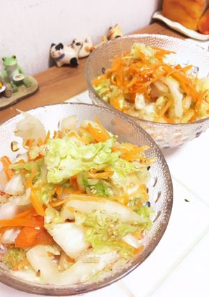 白菜大量消費！白菜とにんじんの塩サラダ-レシピのメイン写真