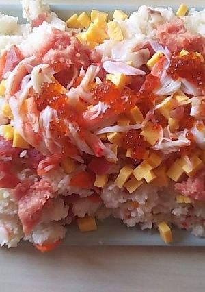 お祝いの時はチラシ寿司に限るね(^-^)-レシピのメイン写真