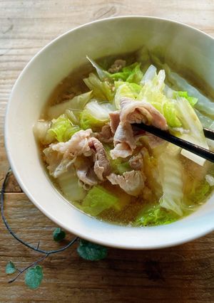 m豚と白菜の中華スープ-レシピのメイン写真