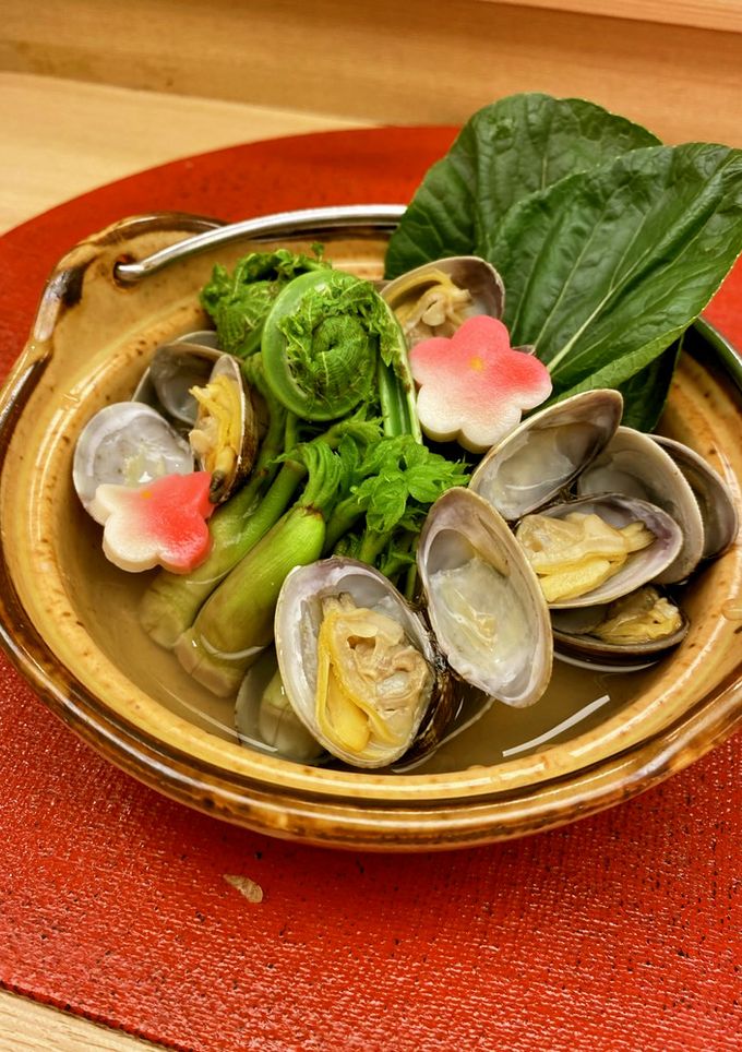 浜名湖あさりと北遠山菜早春鍋仕立て-レシピのメイン写真