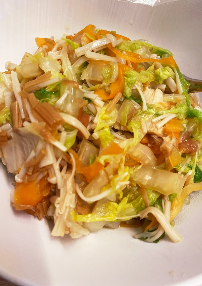 和風　なめたけサラダ　美味しい　簡単-レシピのメイン写真
