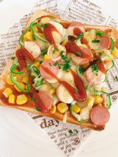ピザトースト-レシピのメイン写真