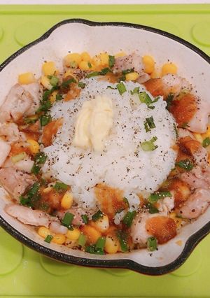 鶏もも肉で、チキンペッパーライス！-レシピのメイン写真