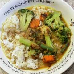 รูปของ ポリ袋で野菜カレー