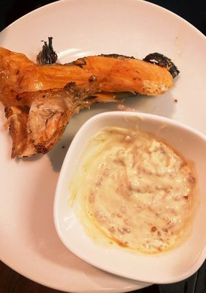 いつもの焼き魚をおいしく　醤油麹マヨ添え-レシピのメイン写真