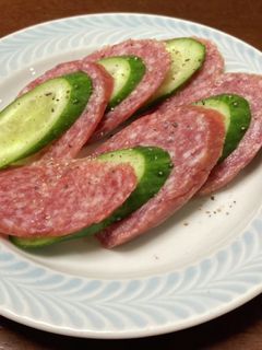 サラミときゅうりの簡単おつまみ-レシピのメイン写真