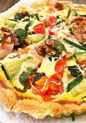 トマトとアボカドとほうれん草のキッシュ-レシピのメイン写真