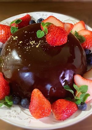 紅茶チョコムースのスペシャルドームケーキ-レシピのメイン写真