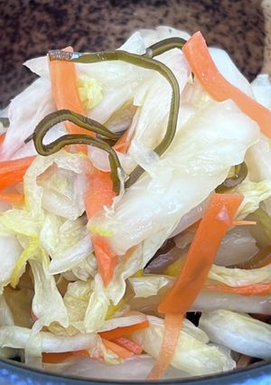 塩昆布DE簡単旨い♡柚子白菜甘酢浅漬け-レシピのメイン写真