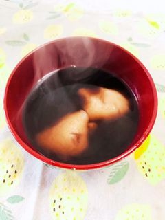 余った黒豆煮で♫即席ぜんざい-レシピのメイン写真