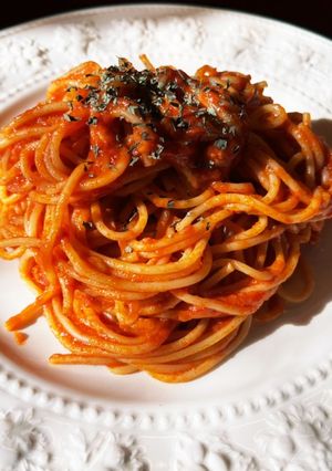 ジュースの旨みが凝縮★基本のトマトパスタ-レシピのメイン写真