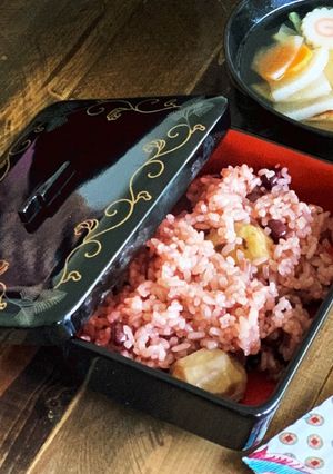 炊飯器で栗入りお赤飯-レシピのメイン写真
