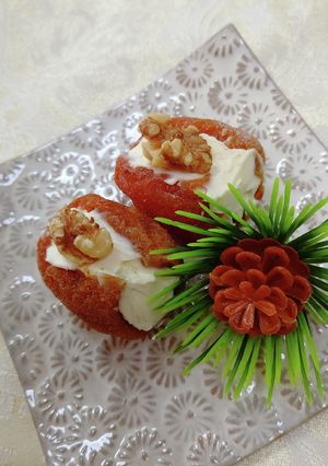 干柿のクリームチーズサンド美味♬-レシピのメイン写真