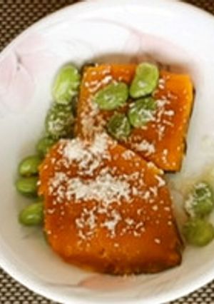 かぼちゃと枝豆の粉チーズがけ-レシピのメイン写真