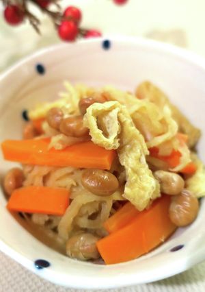 煎り大豆と切り干し大根の煮物-レシピのメイン写真