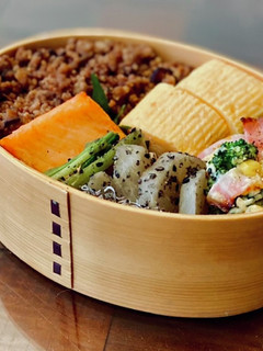 わっぱ弁当*椎茸入りの肉そぼろ-レシピのメイン写真