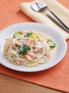 カサ増し!鮭クリームパスタ-レシピのメイン写真