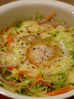 レンジで簡単!千切りキャベツの温サラダ-レシピのメイン写真