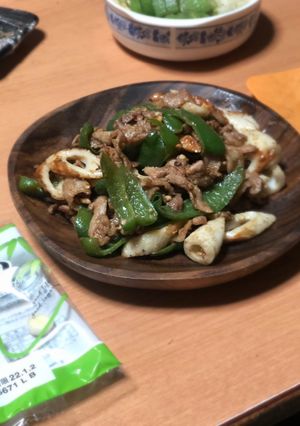 ピーマンと豚肉のピーナッツバター炒め-レシピのメイン写真