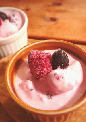 カンタン!生クリームとヨーグルトのアイス-レシピのメイン写真