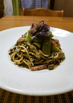 ヨウサマの減塩焼き海苔クリームパスタ-レシピのメイン写真