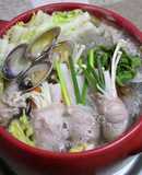 肉巻き野菜のエスニックレモン鍋