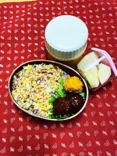 1/4 チャーハンとスープ弁当-レシピのメイン写真