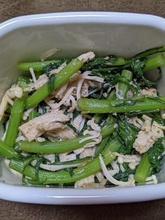 春菊とえのきのごまポン酢和え-レシピのメイン写真