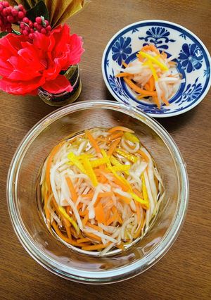 だしまろ酢で紅白なます-レシピのメイン写真