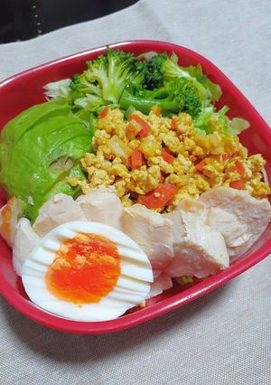 ダイエット弁当その②【筋肉サラダ】-レシピのメイン写真
