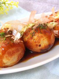 たこ焼き風 もち明太チーズ焼き-レシピのメイン写真