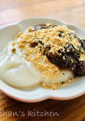 切り餅で簡単めちゃ旨♡黒ごま餡子もち-レシピのメイン写真