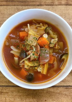 パスタ入りミネストローネ-レシピのメイン写真