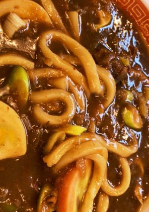 残ったカレーで簡単カレーうどん-レシピのメイン写真