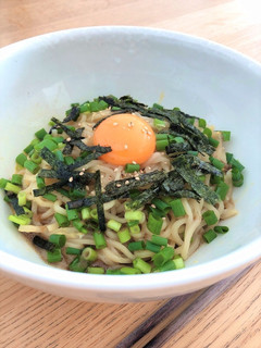 5分で完成!釜玉麺-レシピのメイン写真