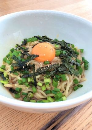 5分で完成!釜玉麺-レシピのメイン写真
