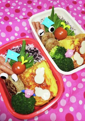 ボリューム満点☆オムナポリタン弁当☆-レシピのメイン写真
