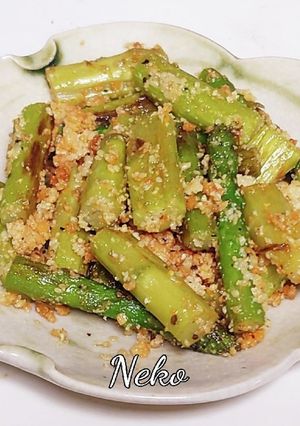 粉チーズ消費！アスパラの粉チーズ炒め-レシピのメイン写真