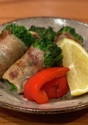 菜の花の塩麹豚肉巻き[塩麹]-レシピのメイン写真