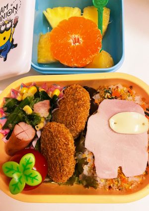 アモングァス　キャラ弁　簡単-レシピのメイン写真