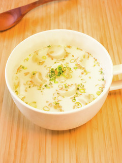 レンジで簡単!即席中華風豆乳スープ-レシピのメイン写真