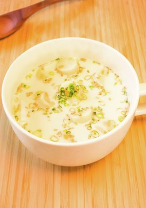 レンジで簡単!即席中華風豆乳スープ-レシピのメイン写真