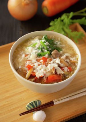 春菊の中華 汁ビーフン-レシピのメイン写真